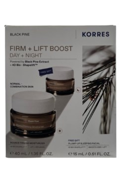 Korres PROMO Μαύρη Πεύκη 4D Κρέμα Ημέρας Κανονικές - Μικτές Επιδερμίδες 40ml - ΔΩΡΟ Μαύρη Πεύκη 4D Κρέμα Νυκτός 15ml
