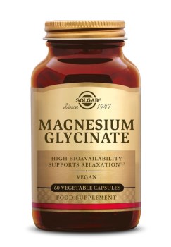 Solgar Magnesium Glycinate 60 caps, Συμπλήρωμα Διατροφής με Μαγνήσιο Γλυκινικό 60 κάψουλες