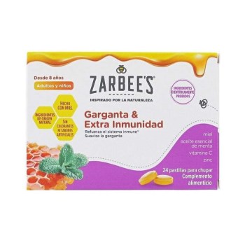 Zarbee’s Throat and Immune Support Lozenges Καραμέλες για Πονόλαιμο & Ενίσχυση Ανοσοποιητικού 24τμχ