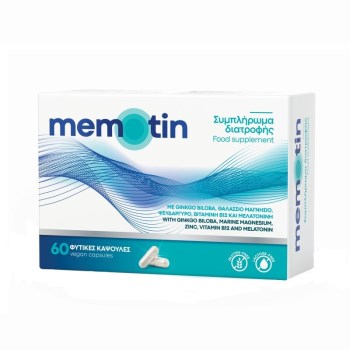 BioAxess Memotin Συμπλήρωμα για την Μνήμη & τη Συγκέντρωση 60 κάψουλες