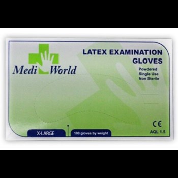 ΓΑΝΤΙΑ LATEX MEDI WORLD XL 1OOΤΕΜ