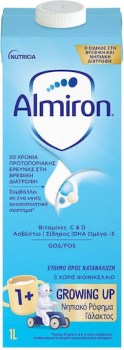 Almiron 1+ Growing Up 1lt – Γάλα Ανάπτυξης για Νήπια από 1 Έτους