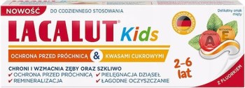 Lacalut Kids 2-6 – Οδοντόκρεμα για Παιδιά με Φθόριο & Ήπια Γεύση για Προστασία από Τερηδόνα