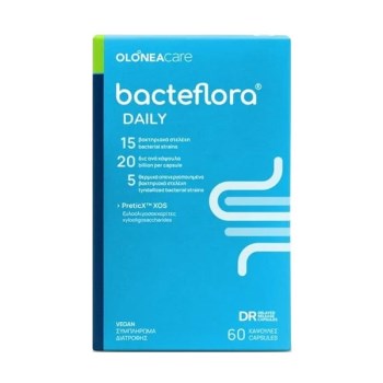 Bacteflora Daily με Προβιοτικά και Πρεβιοτικά 60 φυτικές κάψουλες