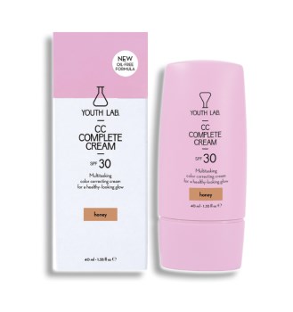 Youth Lab Complete CC Honey Κρέμα Προσώπου Ημέρας με SPF30 για Ενυδάτωση, Ατέλειες & Πανάδες με Νιασιναμίδη 40ml