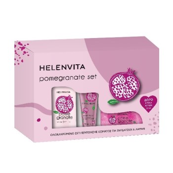 Helenvita Pomegranate Set Σετ Περιποίησης για Ενυδάτωση 3τμχ