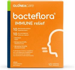 Bacteflora Immune Relief με Προβιοτικά και Πρεβιοτικά 10 φυτικές κάψουλες