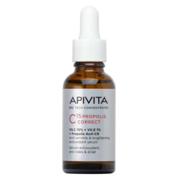 Apivita C15 Propolis Correct Αντιγηραντικό Serum Προσώπου με Βιταμίνη C & Βιταμίνη E για Αποτοξίνωση & Λάμψη 30ml