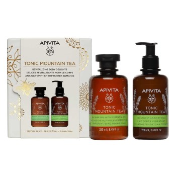 Apivita Promo Tonic Mountain Tea Αφρόλουτρο 250ml + Tonic Mountain Tea Body Milk Γαλάκτωμα Σώματος 200ml