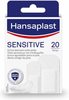 Hansaplast Sensitive 20 Τεμάχια – Υποαλλεργικά Επιθέματα για Ευαίσθητο Δέρμα