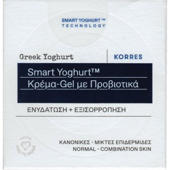 Korres Greek Yoghurt Smart Probiotic Gel-Cream Ενυδατική Κρέμα Προσώπου Ημέρας  για Κανονικές – Μικτές Επιδερμίδες με Προβιοτικά 40ml