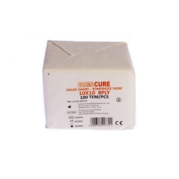 Farmacure Μη Αποστειρωμένες Γάζες 10x10cm 100τμχ