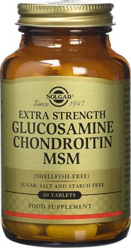 Solgar Extra Strength Glucosamine Chondroitin MSM 60tabs – Αρθρώσεις
