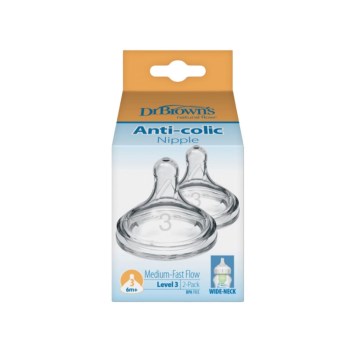 Dr. Brown's Θηλές από Σιλικόνη για 6+ μηνών 2τμχ