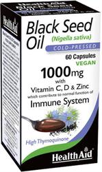 Health Aid Black Seed Oil 1000mg 60caps – Μαύρο Κύμινο για Άμυνα & Υγεία