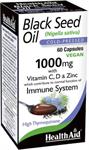 Health Aid Black Seed Oil 1000mg 60caps – Μαύρο Κύμινο για Άμυνα & Υγεία