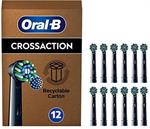 Oral-B Cross Action Black Ανταλλακτικές Κεφαλές Ηλεκτρικής Οδοντόβουρτσας, 12τεμ