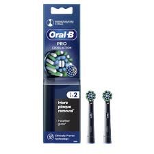 Oral-B Cross Action Black Edition Clean Maximiser Ανταλλακτικές Κεφαλές, 2τεμ