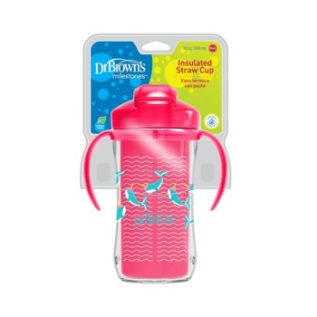 Dr. Brown's Insulated Straw Cup Κύπελλο Θερμός με Καλαμάκι 12μηνών+, 300ml