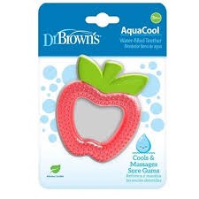 Dr. Brown's Aqua Cool Δροσιστικός Κρίκος Οδοντοφυίας Μήλο από Σιλικόνη 3m+, 1τεμ