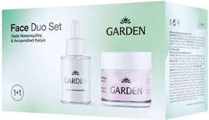 Garden Face Duo Set No6 with Anti-Wrinkle Cream Face, 50ml & Niacinamide Serum, 30 ml