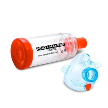 Fisio Chamber Vision παιδικός αεροθάλαμος εισπνοών με νεογνική μάσκα.
