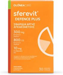 Olonea Sferenvit Defence Plus Πολυβιταμίνη με Βιταμίνη C και Βιταμίνη D για Ενίσχυση του Ανοσοποιητικού 800iu 300mg 30 κάψουλες