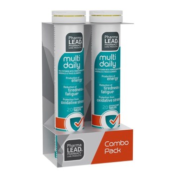 Pharmalead Multi Daily Πολυβιταμίνη με Αντιοξειδωτική δράση 60mg Πορτοκάλι 2 x 10 αναβράζοντα δισκία