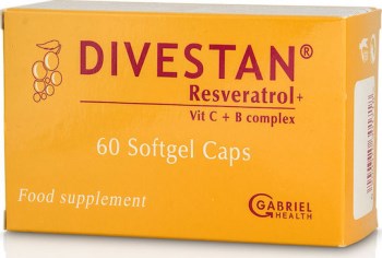 Divestan Softgel Caps x60 – Ρεσβερατρόλη + Βιταμίνη C + B-Complex