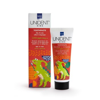 Unident Kids Toothpaste 1450ppm, Παιδική οδοντόκρεμα με βιοδιαθέσιμο ασβέστιο και φθόριο 50ml