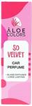 Aloe Colors So Velvet Αρωματικό Αυτοκινήτου, 30ml