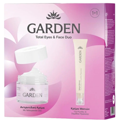 Garden Total Eyes & Face Duo με Αντιρυτιδική Κρέμα με Υαλουρονικό Οξύ, 50ml & Κρέμα Ματιών, 20ml