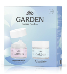 Garden Promo Hydrage Face Duo Αντιρυτιδική Κρέμα Με Υαλουρονικό Οξύ 50ml & Ενυδατική Κρέμα Με Λευκό Νούφαρο 50ml
