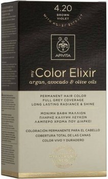 Apivita My Color Elixir Βαφή Μαλλιών 4.20 Καστανό Βιολετί