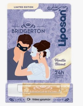 Liposan Bridgerton Lip Balm για Σκασμένα Χείλη Vanilla Biscuit 4.8g