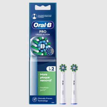 Oral-B Pro CrossAction Ανταλλακτικές Κεφαλές για Ηλεκτρική Οδοντόβουρτσα 2τμχ