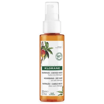 Klorane Nourishing Dry Hair Oil with Mango Λάδι Μαλλιών με Μάνγκο για Θρέψη Ξηρά Μαλλιά, 100ml