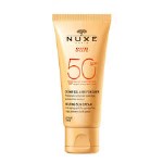 Nuxe Melting Sun Cream High Protection Αντηλιακή Κρέμα Προσώπου SPF50, 50ml