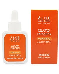 Aloe+Colors Glow Drops Καταπραϋντικό & Ενυδατικό Serum Προσώπου με Βιταμίνη C & Υαλουρονικό Οξύ για Αποτοξίνωση & Λάμψη, 50ml