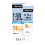 Neutrogena Ultra Sheer Invisible Fluid Hydration Αντηλιακό Προσώπου SPF50 50ml