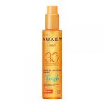 Nuxe Sun Αντηλιακό Mist Προσώπου και Σώματος SPF30 150ml– Δροσερό & Ελαφρύ Αντηλιακό Ομίχλη με Λάμψη
