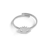 Mylovly LOOP Ring Eye of Fatime Silver