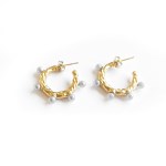 LUNA Earrings Gold perles