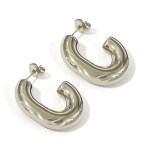 Mylovly Classic New Earrings Big Circle Silver
