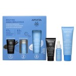 Apivita Apivita Routine Aqua Beelicious Κρέμα Ενυδάτωσης Πλούσιας Υφής, 40ml & ΔΩΡΟ Μαύρο Τζελ Καθαρισμού, 15ml & Booster Αναζωογόνηση, 10ml