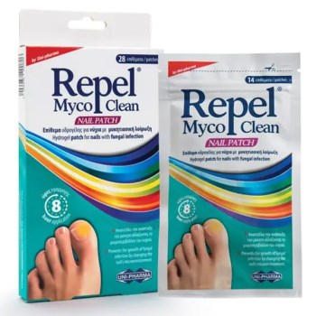 Repel Myco Clean Nail Patch Επίθεματα Υδρογέλης για Νύχια με Μυκητιασική Λοίμωξη, 28τεμ
