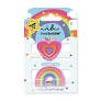 Invisibobble Clipstar Glow Happy Heart Παιδικό Kλάμερ Μαλλιών, 2τεμ