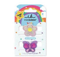 Invisibobble Clipstar Glow Kids Happy Flower Παιδικό Kλάμερ Μαλλιών, 2τεμ