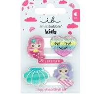 Invisibobble Clipstar Kids Mermaid Dreams Παιδικά Τσιμπιδάκια Μαλλιών, 4τεμ