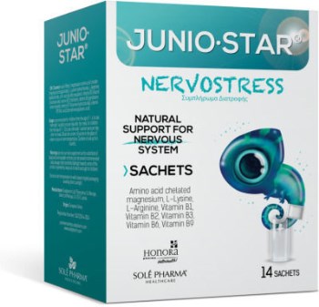 Nevrostress Junio Star 14 Φακελίσκοι – Συμπλήρωμα για Παιδιά με Έμφαση στο Στρες & τη Συγκέντρωση